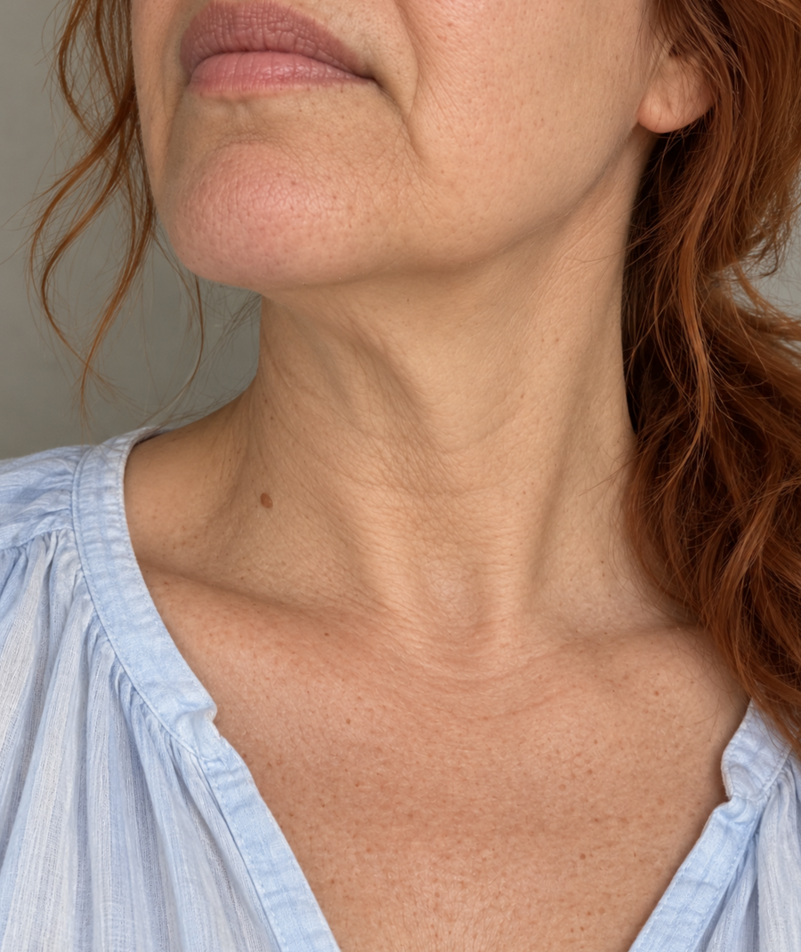 Turkey neck, after
